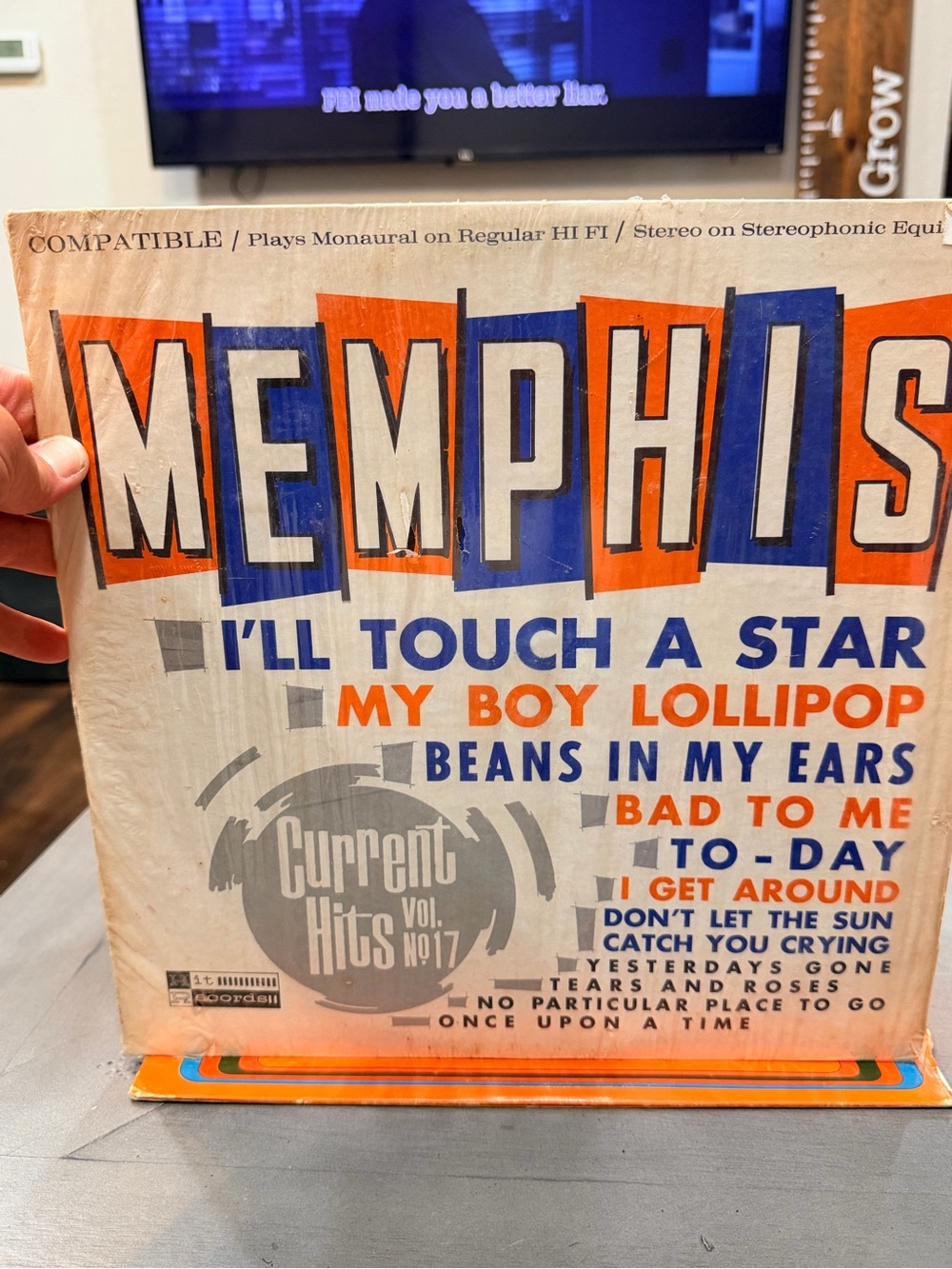 Memphis Current Hits Vol. No. 17 Vinyl Record - Orange & Blue Sleeve